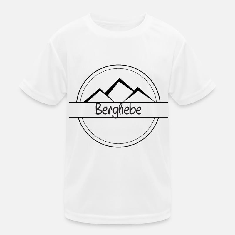 Berg Leidenschaft Kinder Funktions-T-Shirt