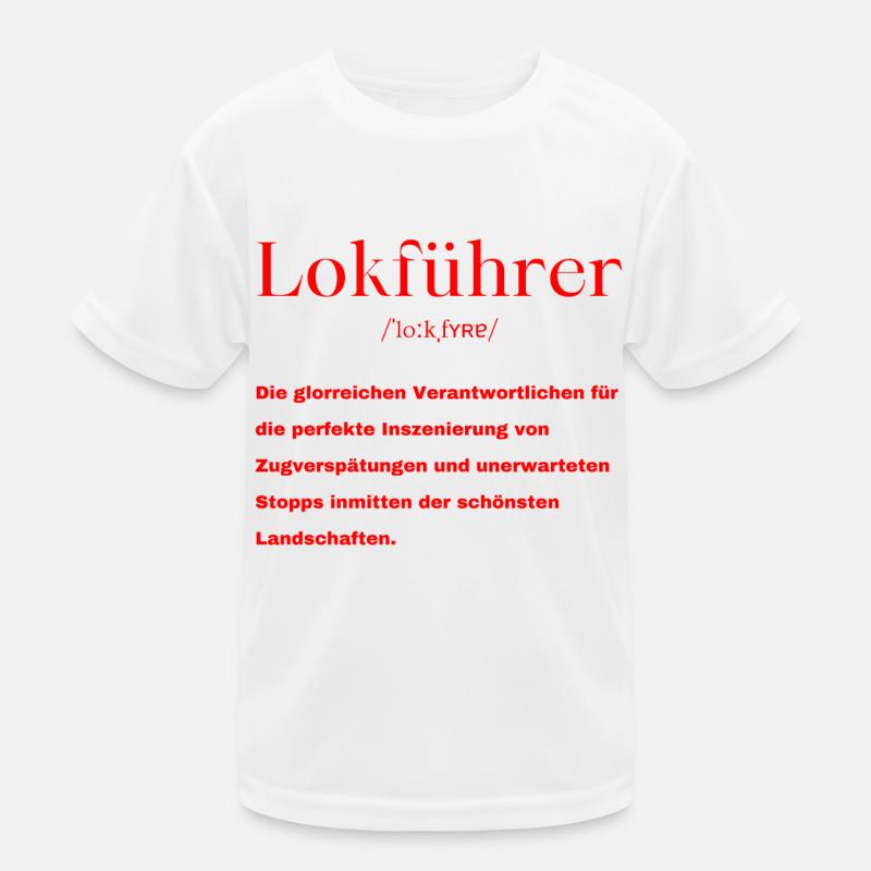 Lokführer Definition Kinder Funktions-T-Shirt