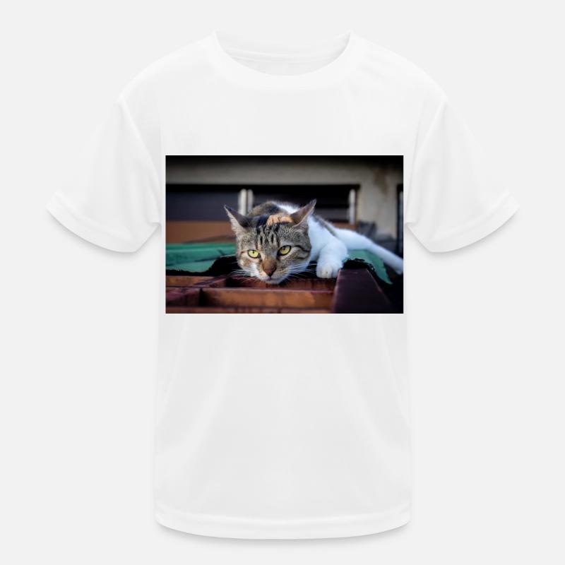 Die Katze Kinder Funktions-T-Shirt