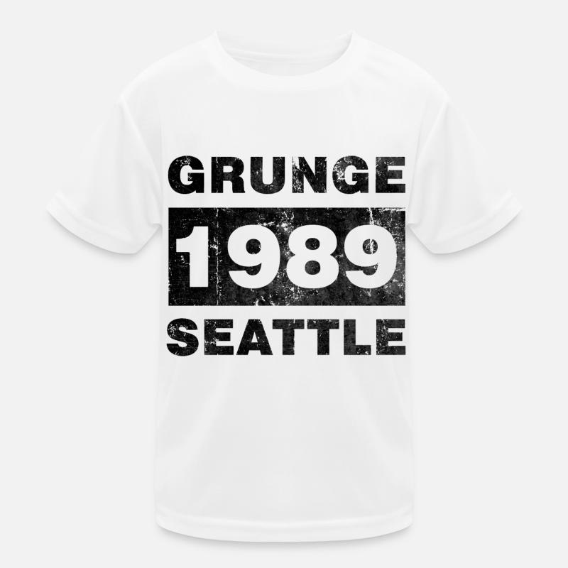 GRUNGE SEATTLE SCHWARZ Kinder Funktions-T-Shirt