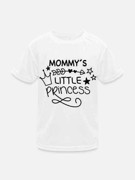 La petite princesse de maman - T-shirt sport Enfant - blanc - Devant