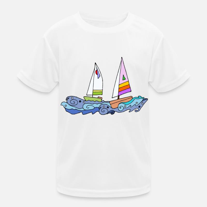 Segelboote Kinder Funktions-T-Shirt