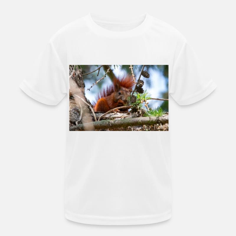 Eichhörnchen Sciurus Kinder Funktions-T-Shirt