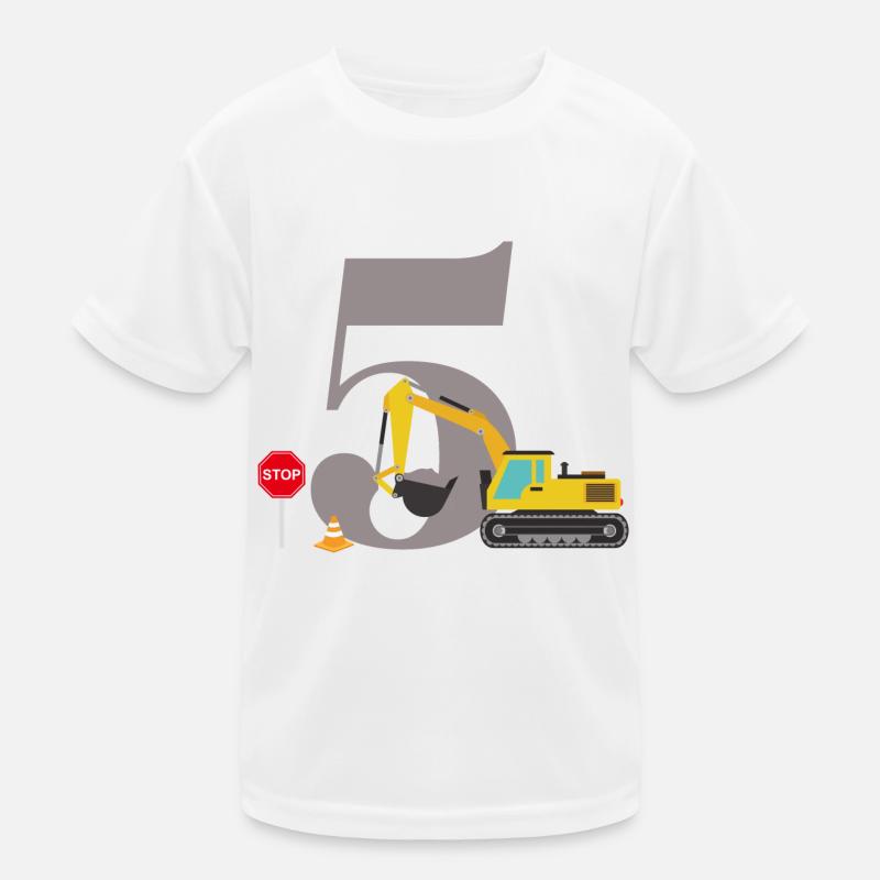 5th Anniversary Digger Kids Functional T-Shirt