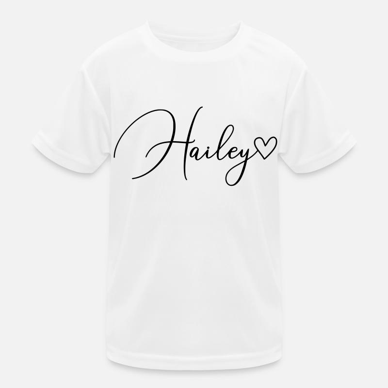 Hailey Name Vorname Mädchen Kinder Funktions-T-Shirt