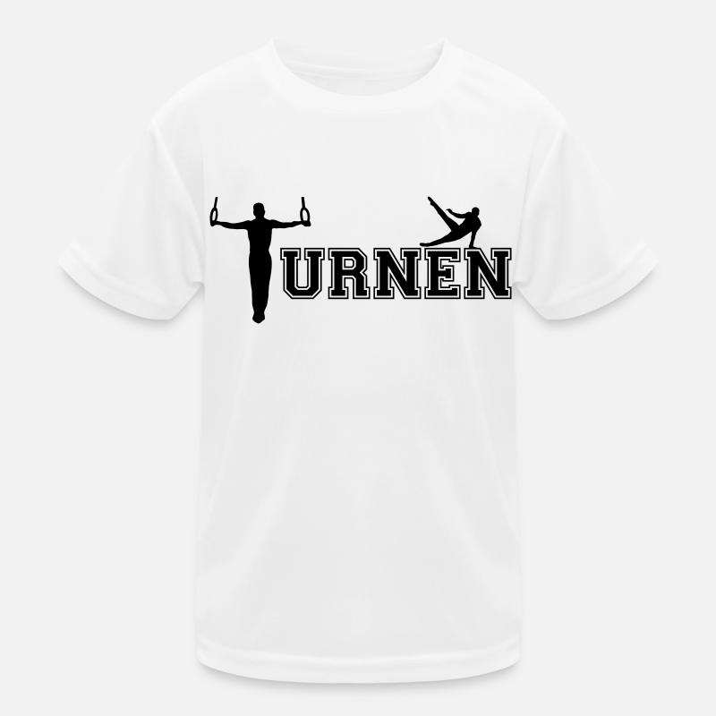 Männer und Jungs Turnen, Turner Kinder Funktions-T-Shirt