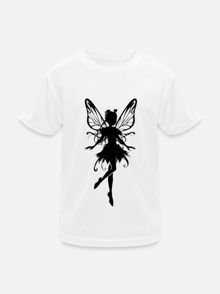 Fee Elfe Märchen Fabelwesen - Kinder Funktions-T-Shirt - Weiß