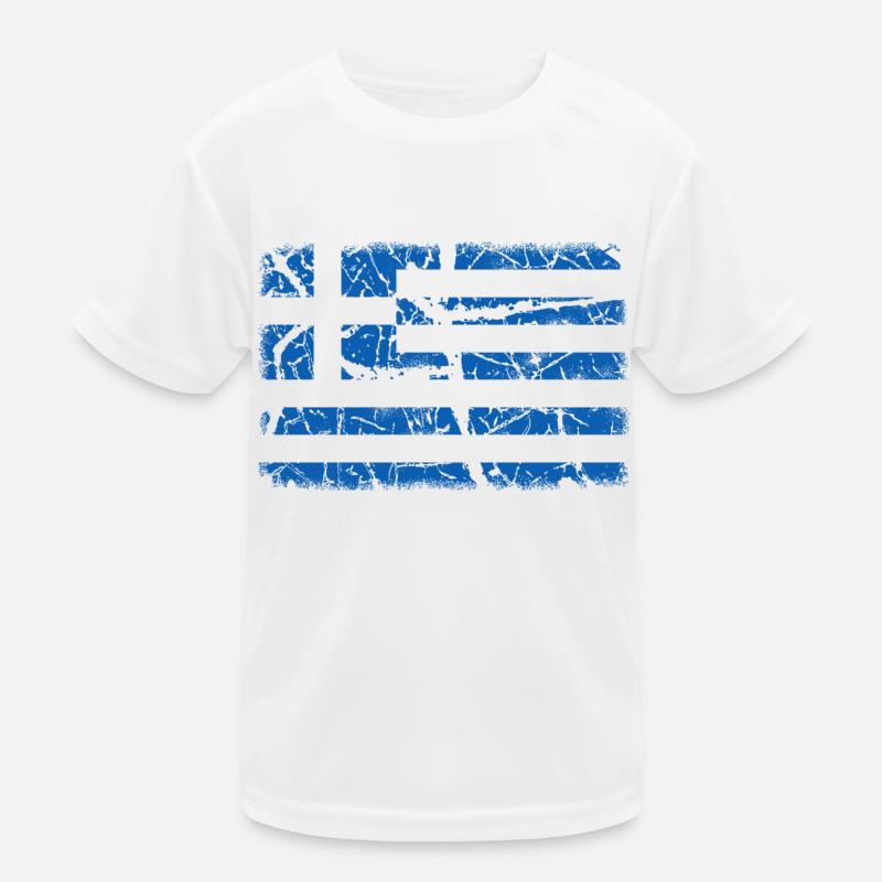 Drapeau de la Grèce T-shirt sport Enfant
