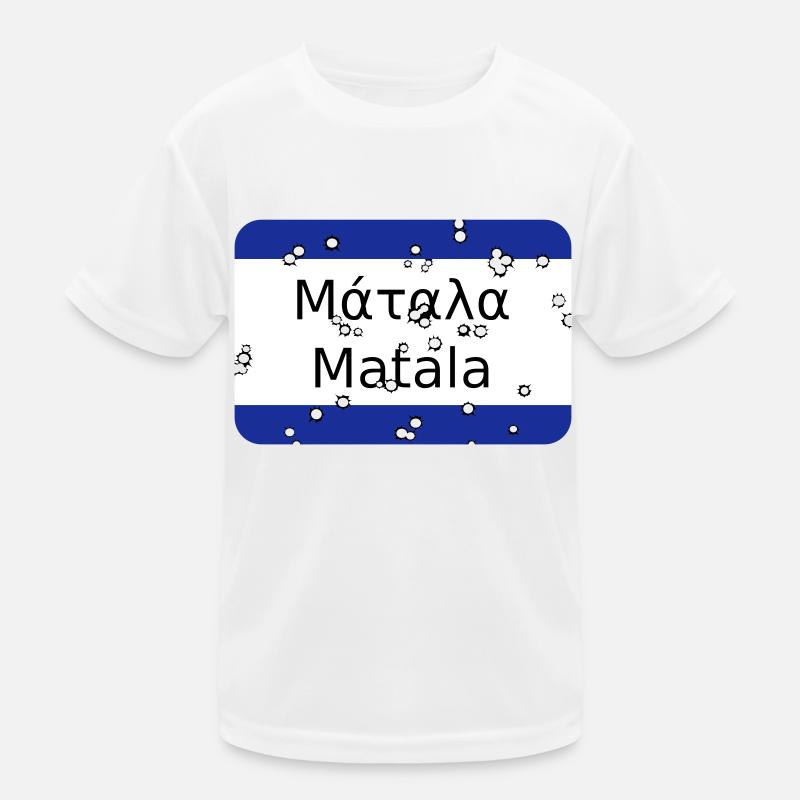 mg matala - Kids Functional T-Shirt - white
