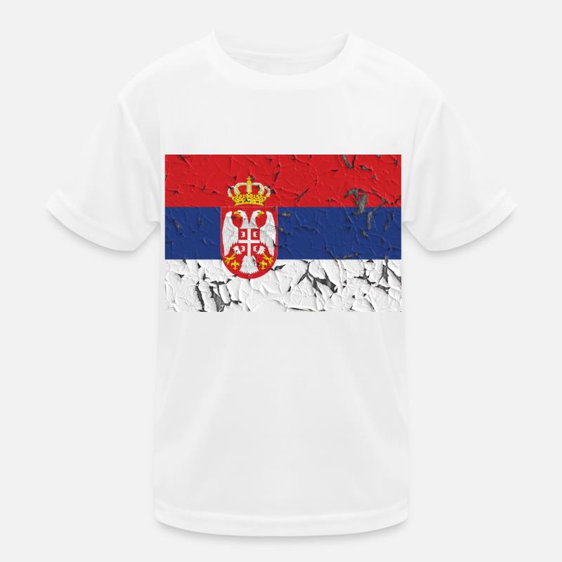 Serbien Kinder Funktions-T-Shirt
