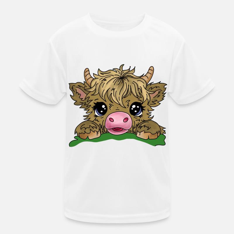 Kleine Kuh Kinder Funktions-T-Shirt