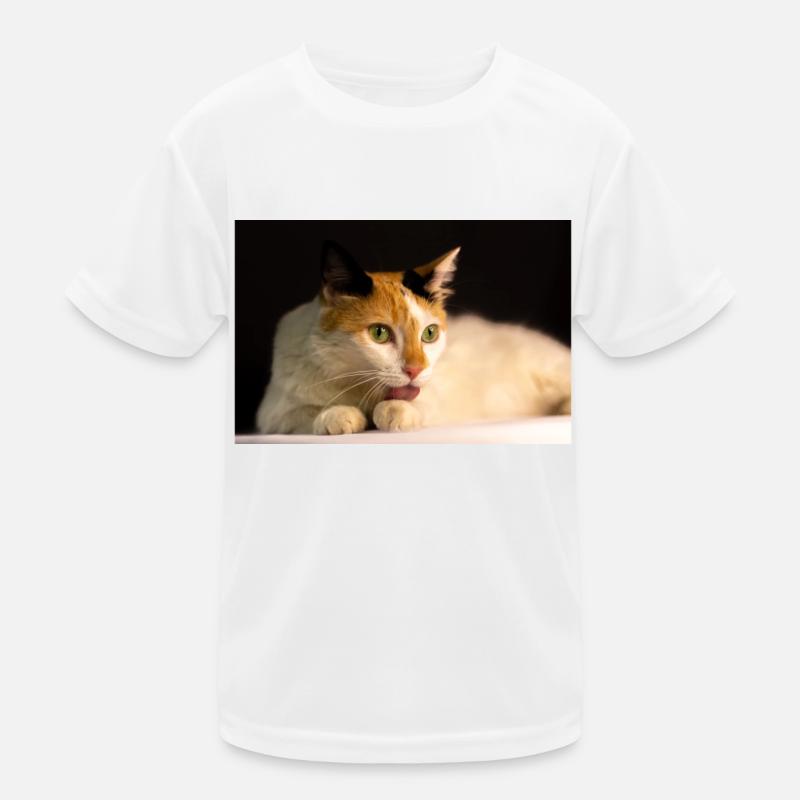 Die Katze Kinder Funktions-T-Shirt