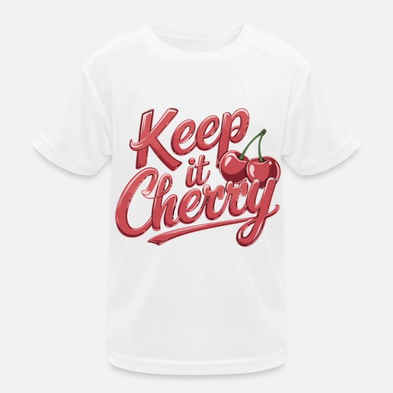 Keep It Cherry Cherries for a Cherry Fan Kids Functional T-Shirt