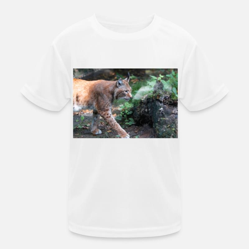 Eurasischer Luchs oder Nördlicher Luchs Kinder Funktions-T-Shirt