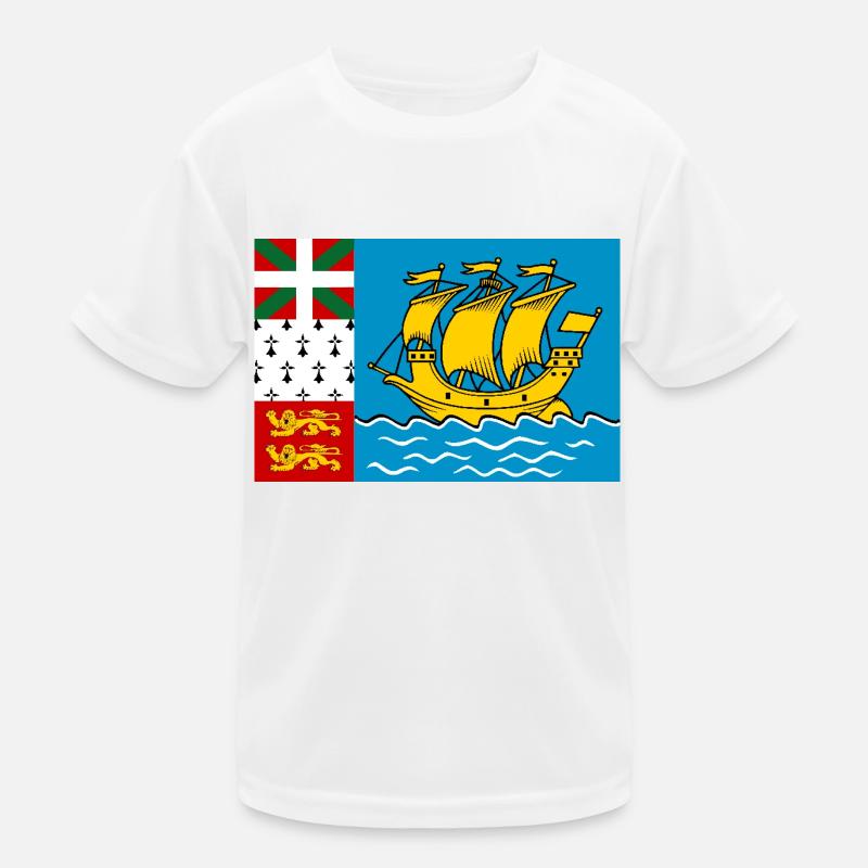 Drapeau de Saint-Pierre-et-Miquelon T-shirt sport Enfant