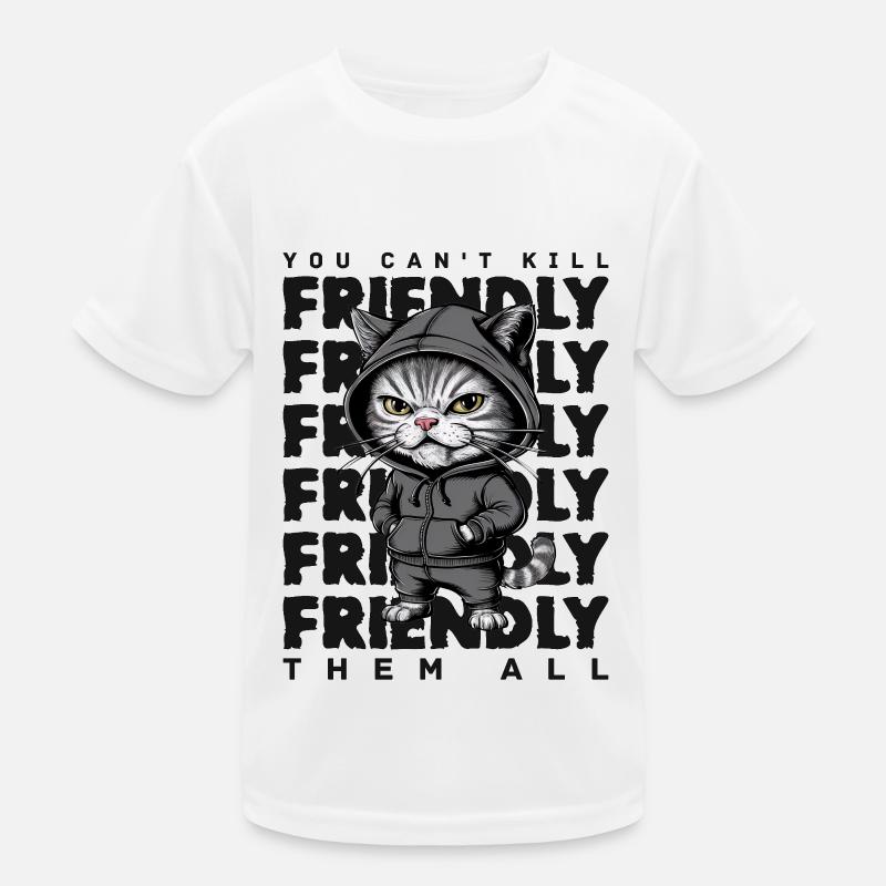 Annoyed Cat Funny Cat Saying Kids Functional T-Shirt