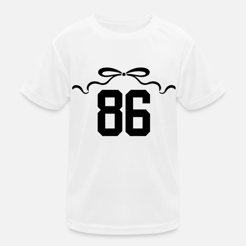 Number 86 Knot - 86th Anniversary Kids Functional T-Shirt