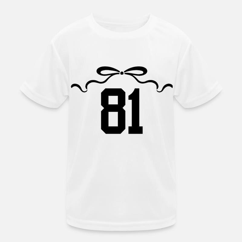 Numéro 81 noeud - 81e anniversaire T-shirt sport Enfant