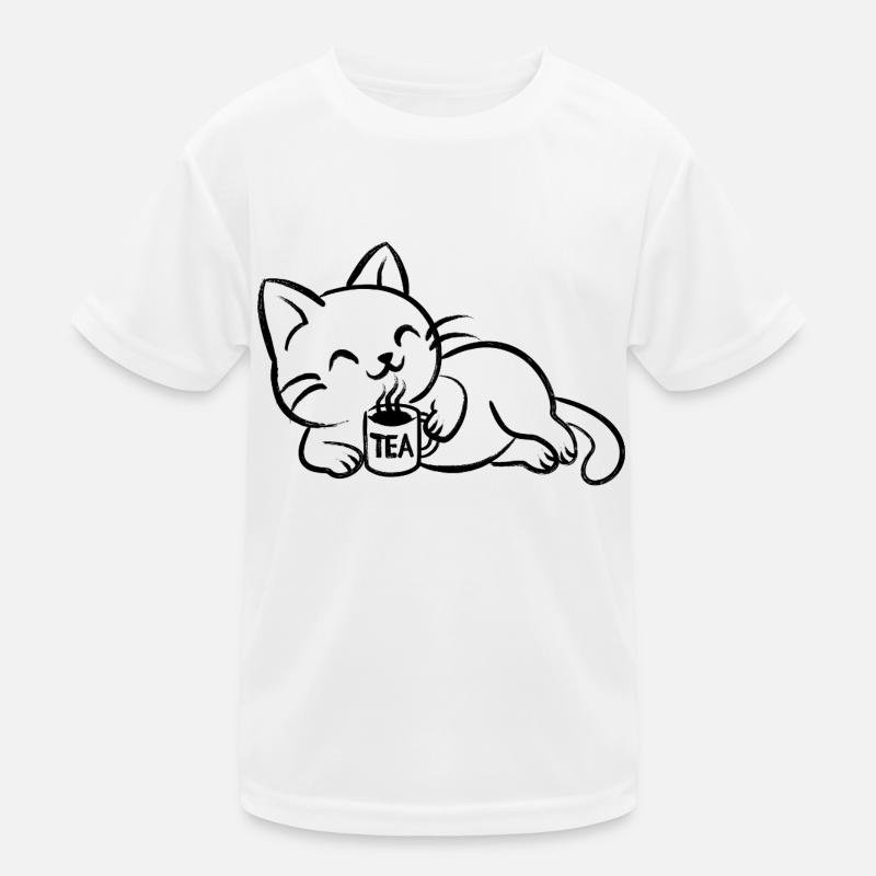 Chillin Tea Chat T-shirt sport Enfant