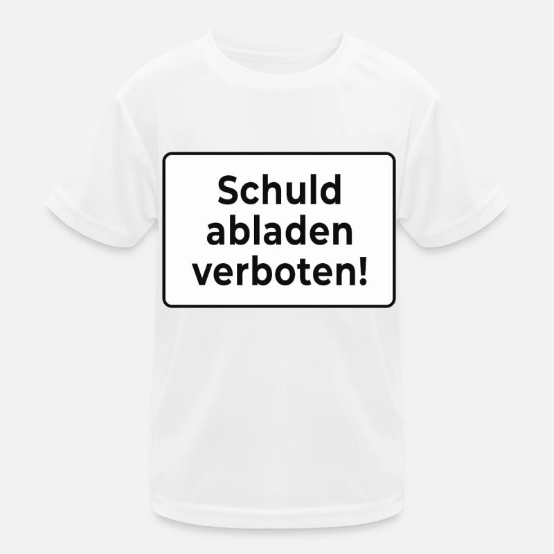 Unloading guilt prohibited Kids Functional T-Shirt