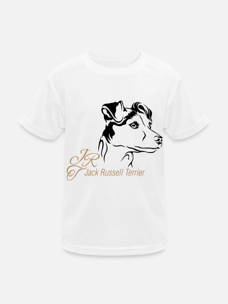 Jack Russell Terrier - Kinder Funktions-T-Shirt - Weiß