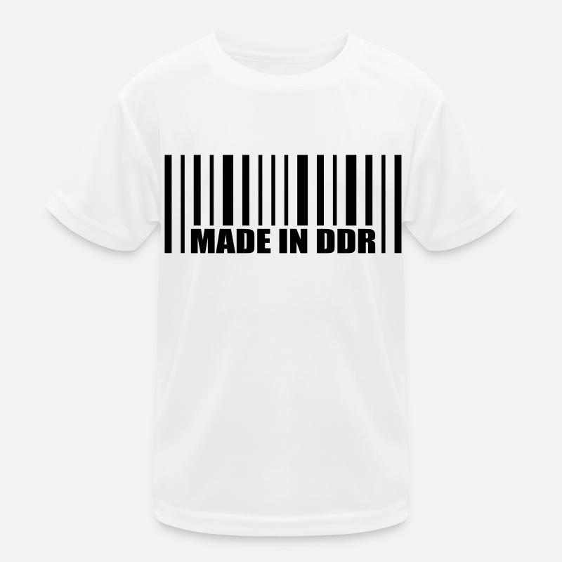 Barcode made in ddr Kinder Funktions-T-Shirt