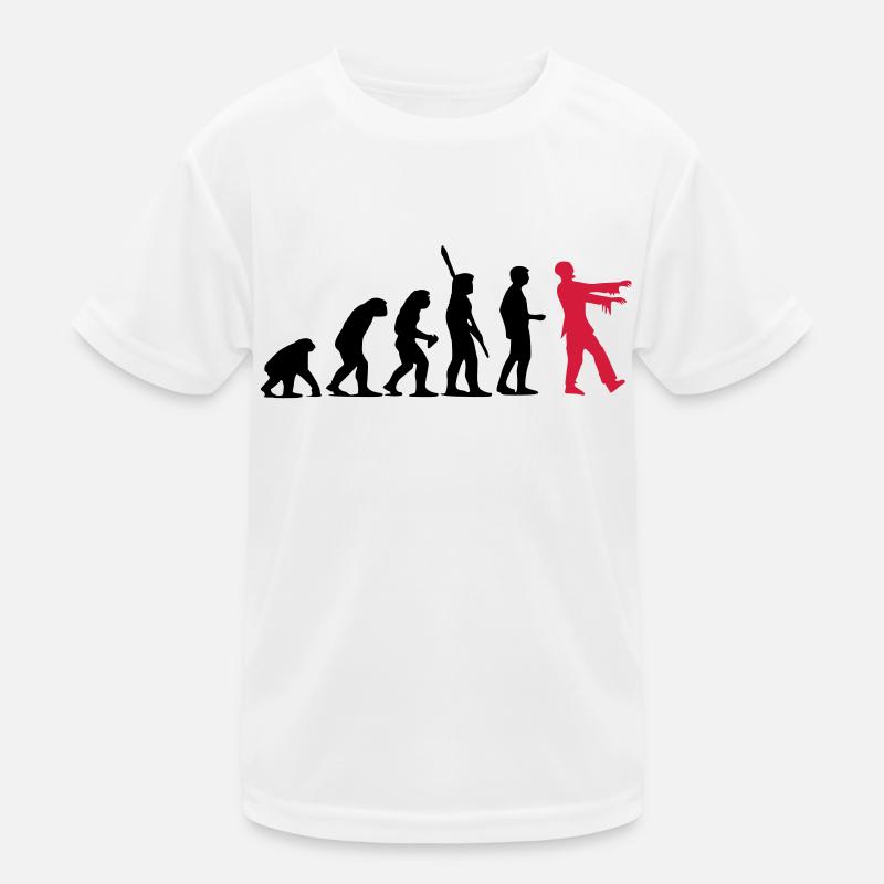 Zombie Evolution (two-color) Kids Functional T-Shirt
