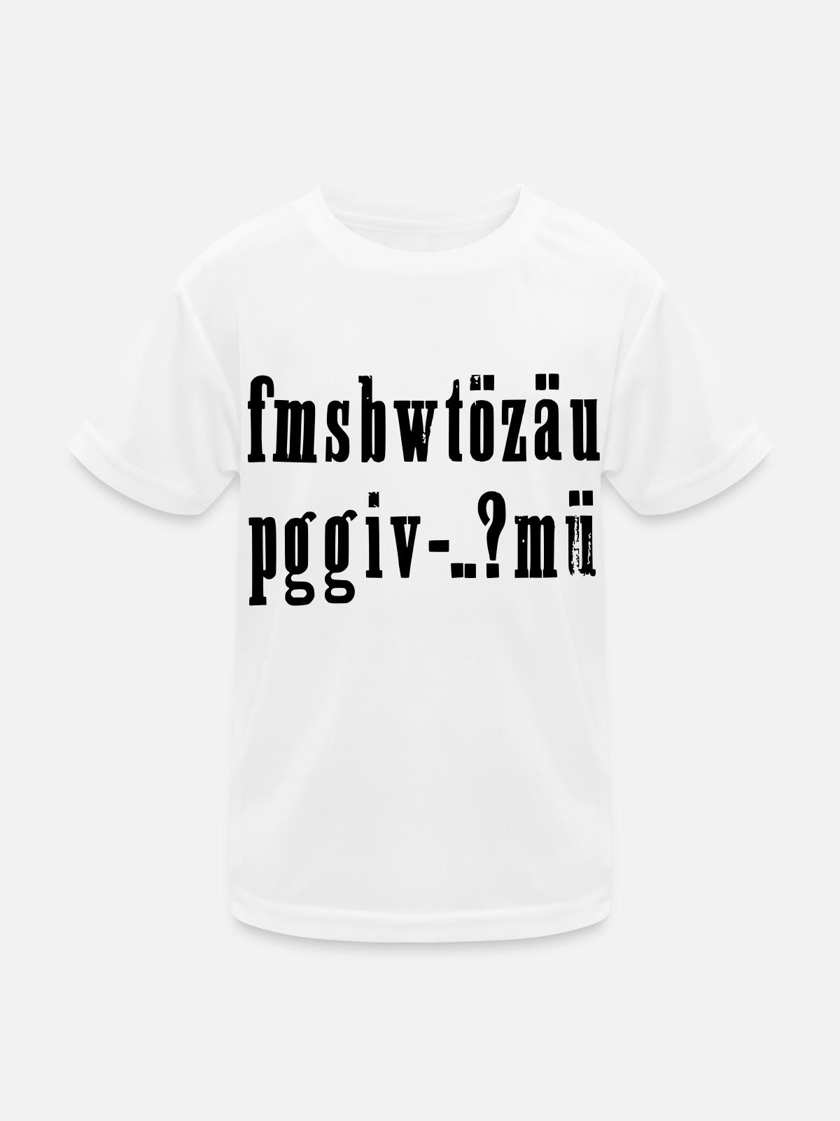 fmsbwtözäu - Kinder Funktions-T-Shirt - Weiß - Vorne
