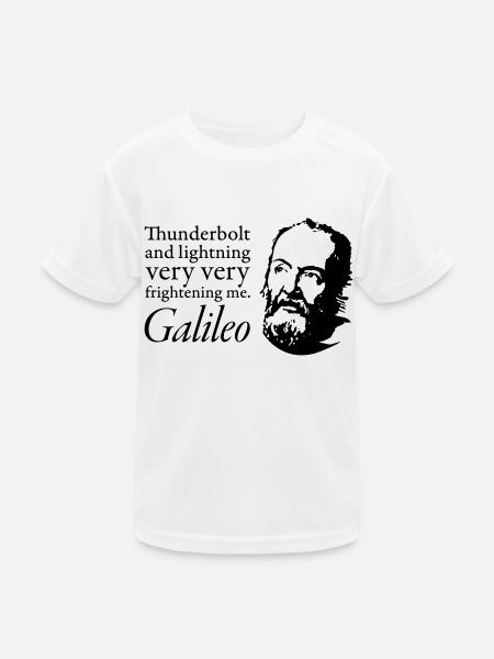 Galileo - Kinder Funktions-T-Shirt - Weiß
