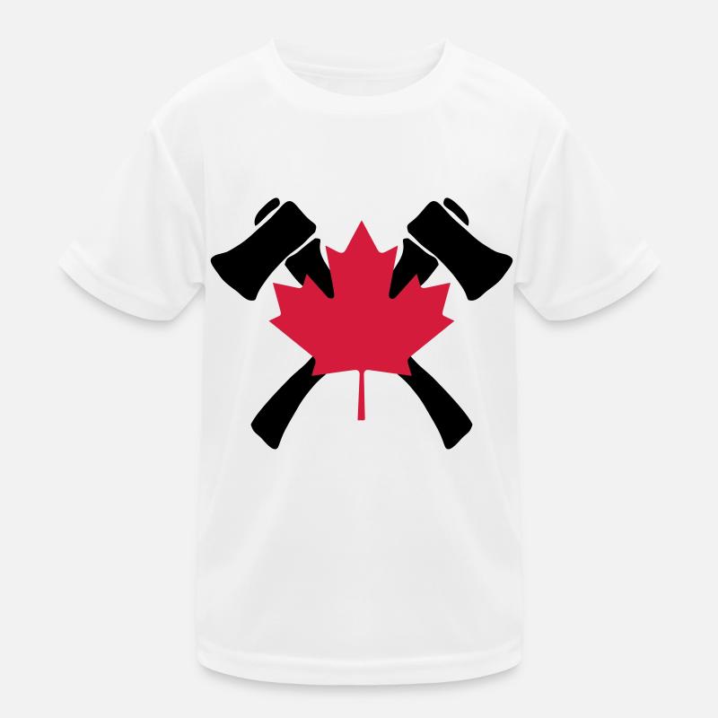 Canada lumbering Kids Functional T-Shirt