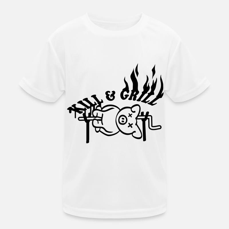 Kill And Grill Pig Kids Functional T-Shirt