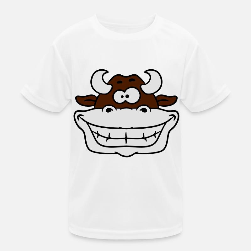 Crazy cow grimaçant T-shirt sport Enfant