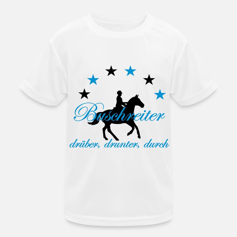 Buschreiter, drüber, drunter, durch Kinder Funktions-T-Shirt