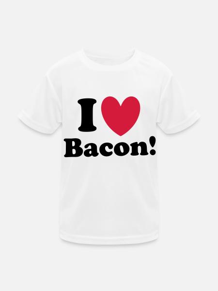Bacon - Kids Functional T-Shirt - white - Front