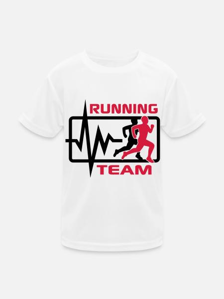 Running Team - T-shirt sport Enfant - blanc - Devant