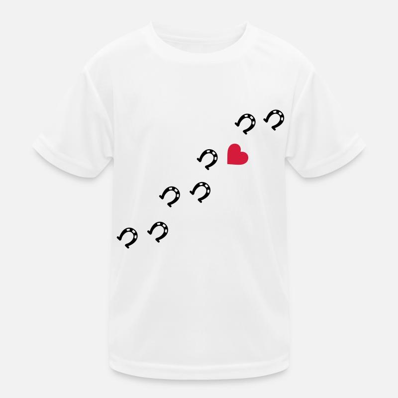 Symbole - Hufe Herz Kinder Funktions-T-Shirt