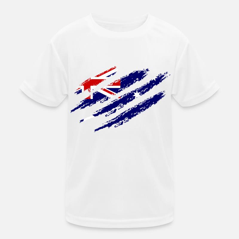 Griffes à gratter du drapeau australien coupées sous T-shirt sport Enfant