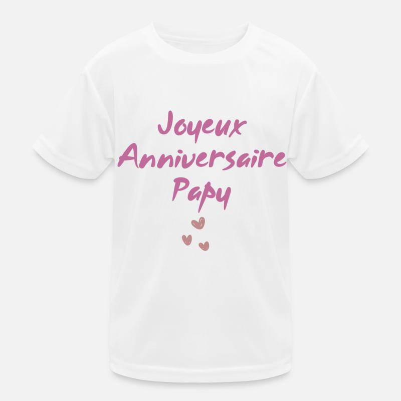 Joyeux  Anniversaire  Papy T-shirt sport Enfant