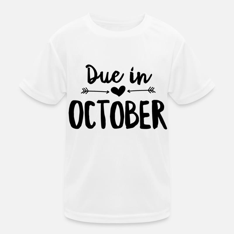 Due in October Kids Functional T-Shirt