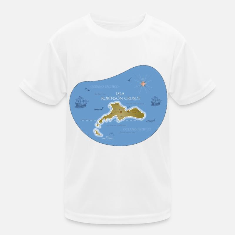 Robinson Crusoe l’aventure isolée île déserte T-shirt sport Enfant