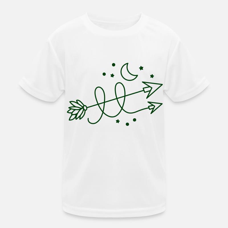 arrows direction with crescent moon Kids Functional T-Shirt