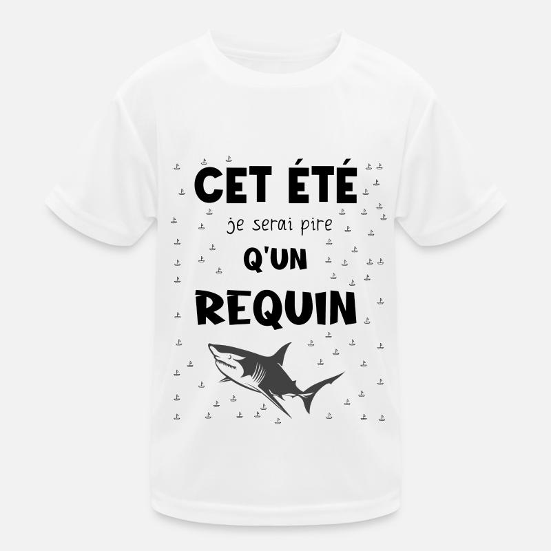 diesen Sommer werde ich schlimmer sein als ein Hai Kinder Funktions-T-Shirt