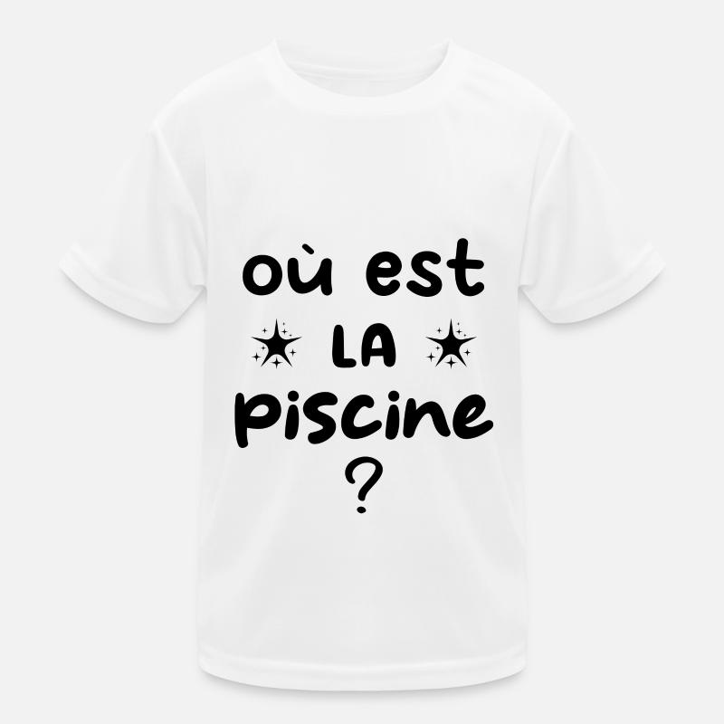 où est la piscine T-shirt sport Enfant