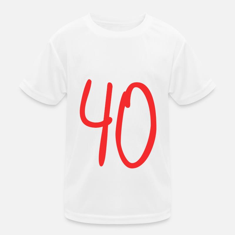 Geburtstagsgeschenk 40 Jahre Kinder Funktions-T-Shirt