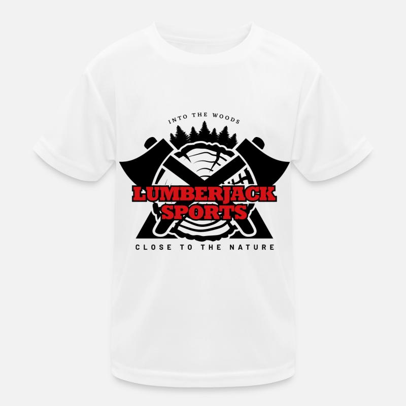 dans le sport du bûcheron de bois T-shirt sport Enfant