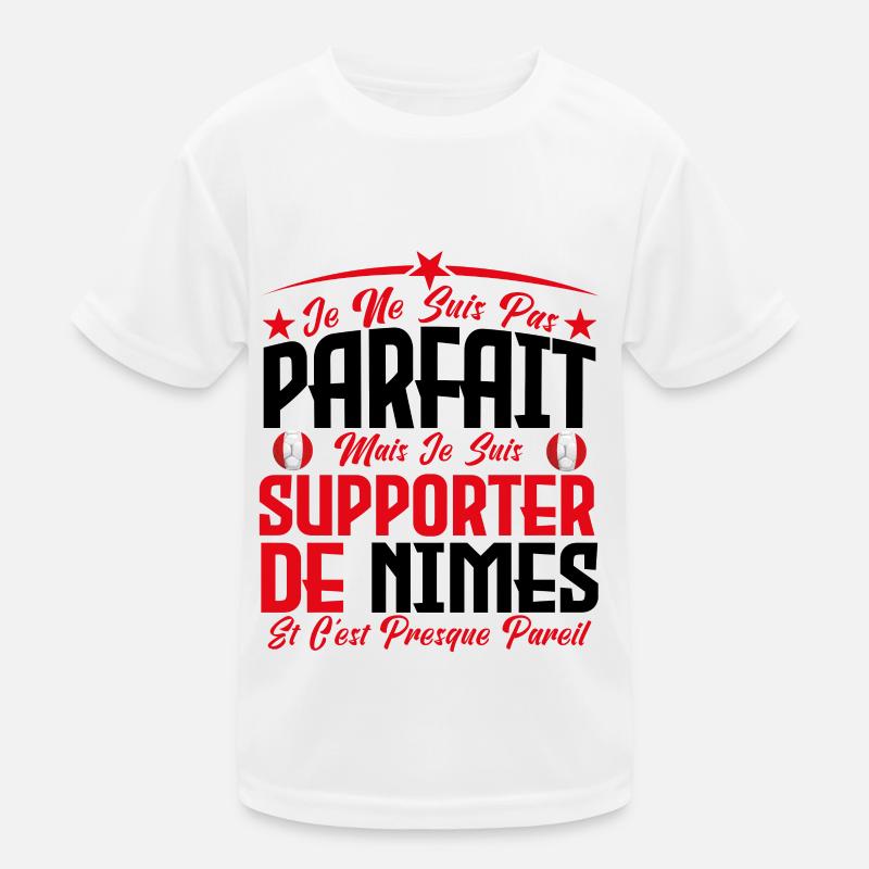 je ne suis pas parfait, supporteur de Nîmes . T-shirt sport Enfant