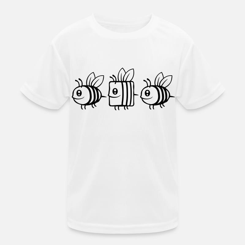 Comic Bienen bee different Kinder Funktions-T-Shirt