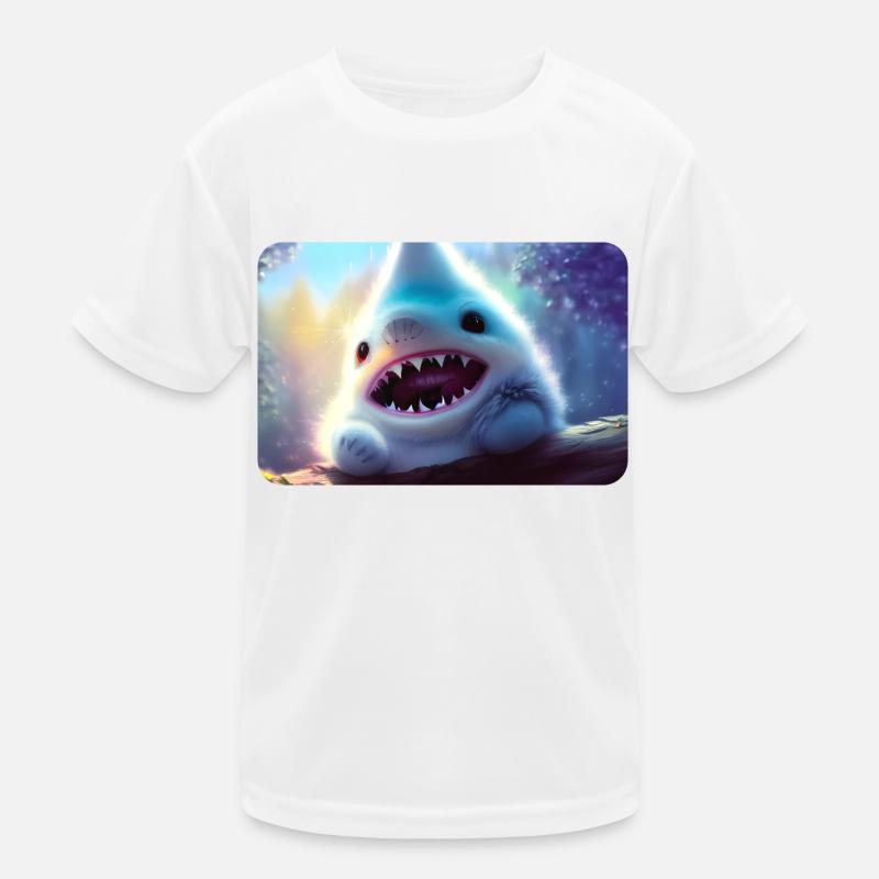 Furry Shark Kids Functional T-Shirt