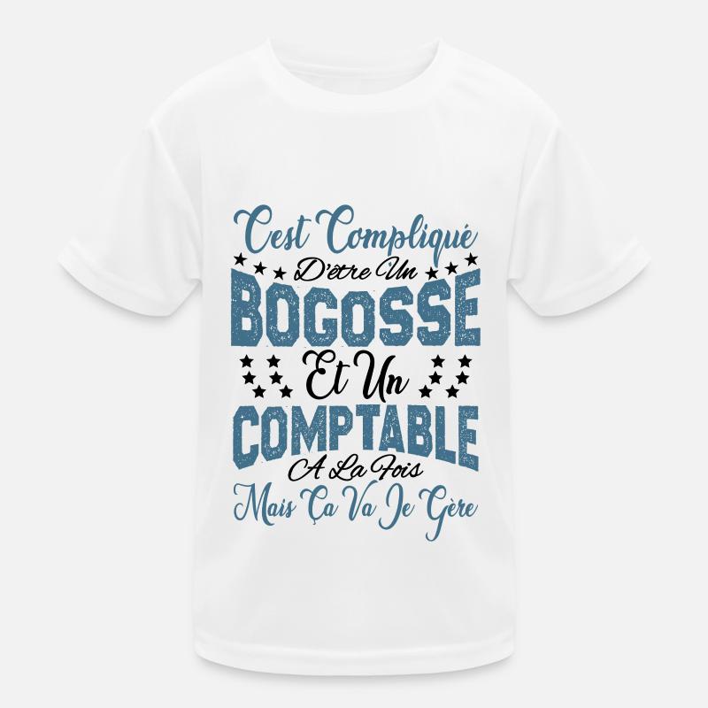 c'est compliqué d'être un Bogosse et un Comptable. T-shirt sport Enfant