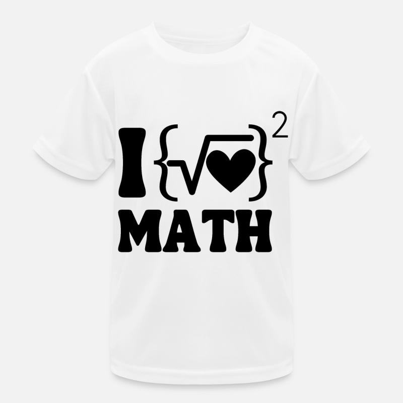 Ich liebe Mathe Kinder Funktions-T-Shirt